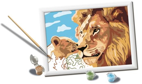 Ravensburger Creart Lion Baby Paint by Numbers Kit for Children