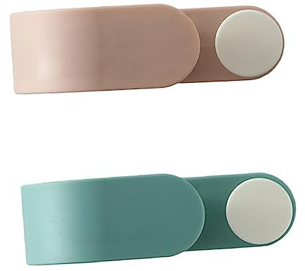 Mikinona Soporte para Escobas de Pared sin Perforaciones Organizador Multifuncional Adhesivo Fuerte Diseño para Cocina y Baño 2 Piezas