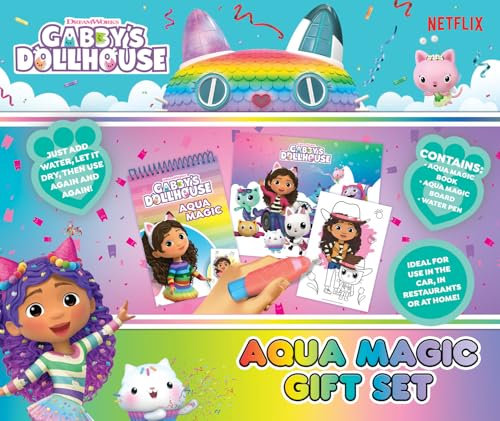 ALLIGATOR - Gabby's Dollhouse Aqua Magic, Water Colouring Books for Children, Gabby's Dollhouse Book, Gabby's Dollhouse Colouring Book, Water Magic Colouring Book