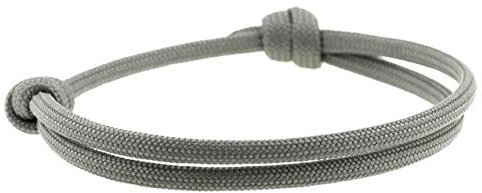 KOMIMAR Surfer Armband GRAU - Schmuck - Fußband - cool lässiger Surf Style - Freundschaftsarmband - Snowboarder - Skater - Segeln - Geschenkidee - Yachting - Motorsport - Surferarmband