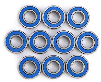 MR115-2RS mini kullager dubbelskärmat stål flänslager kit 5 x 11 x 4 mm ... (10 st)