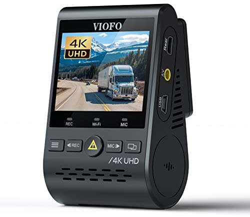 VIOFO A129 Pro 4K Dash Cam 3840x2160P Ultra HD 4K Dash Camera Sony 8MP Sensor GPS Wi-Fi, Buffered Parking Mode, G-Sensor, Motion Detection, WDR, Loop Recording