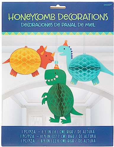 Dino-Mite Honeycomb Decorations (3 pc)