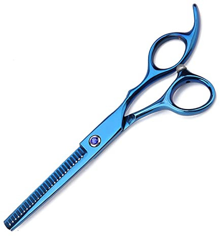 Kit 2 Forbici Professionali per Sfoltire i Capelli, Forbici per Modellare Extra Affilate, Parrucchieri per Parrucchieri, Uso Domestico per Tagliare la Barba, Forbici per Sfoltire i Capelli,(Blu)