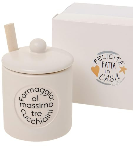 PuntoCasaStore Friends FORMAGGIERA H.10 CM BOMBONIERA con Scatola Idea Regalo Matrimonio Anniversario PROMESSA