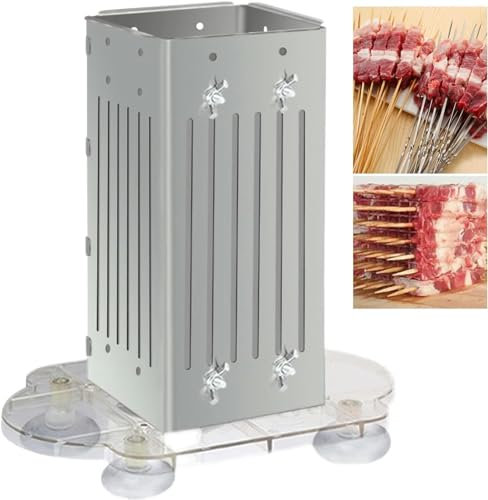 Kebab Maker Box, 49 Fori Shish Kebab Maker, Strumenti per la creazione di spiedini di tofu in acciaio inossidabile, per preparare spiedini di spiedini di verdure per barbecue, campeggio per picnic a