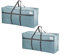VENO 253L Set da 2 Borse Trasloco extra large, Scatole per Traslochi con manici rinforzati, Scatoloni per Trasloco Resistente per Alberi di Natale e Articoli per La casa (Azzurro, Set da 2)