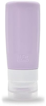 Tostyles 2.9oz Silicone Travel Bottles Leak Proof Refillable Squeezable Containers Mini Small Empty Travel Bottles for Shampoo Conditioner Lotion Toiletries, Purple, Silicone/Travel Bottles