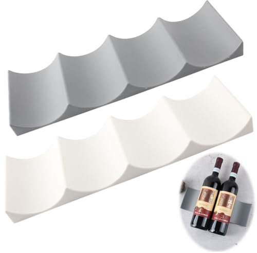 ZEPIQOR Porta Bottiglie da Frigo, 2 Pezzi Portabottiglie Frigorifero Porta Bottiglie da Frigo Universale Portabottiglie Plastica Portabottiglie da Frigorifero Porta Bottiglie di Vino Stile Europeo
