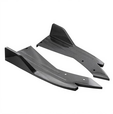 Side Skirt Universal Car Rear Bumper Lip Splitter Cars Fins Body Spoiler Chin Protector Automobile Tuning Accessories(Carbon Fiber Look)