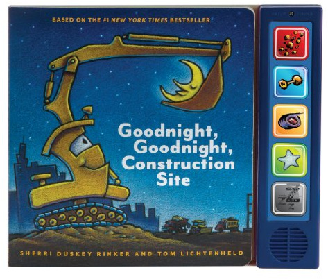 Goodnight, Goodnight, Construction Site Sound Book: (Construction Books for Kids, Books with Sound for Toddlers, Children's Truck Books, Read Aloud Books)