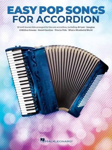 Easy pop songs for accordion - pop & rock