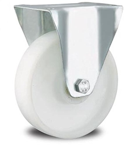 Rolle Bockrolle 200mm Lenkrolle Transportrolle Laufrolle weiß Kunststoff Plastikrolle (Bockrolle 200 mm)