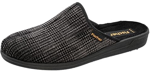 Fischer Frank, Herren Pantoffeln,204232,Grau Grauschwarz 662,39 EU