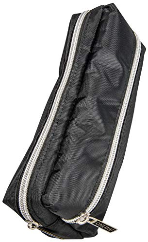 ONLINE Premium-Schlampermäppchen/Pencil Case in Black Style I Stylisches Schlamperetui für Jungen und Mädchen I Federmäppchen mit Reißverschluss I 2 Fächer I Ideal für Schule,Uni und Büro, 22 cm