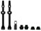 Muc-Off 1059 Black Tubeless Presta Valves, 60mm - Premium No Leak Bicycle Valves With Integrated Valve Core Removal Tool