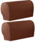GUYIRT 1 Paar Sofas Armlehnenschoner, PU-Leder-Stretch Sofa Armlehnenbezüge Anti-Rutsch Möbel Protector Schonbezüge für Sessel Sofa Couches Recliner-Orange