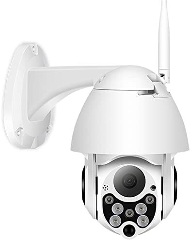 Caméra de sécurité à domicile Caméra IP PTZ 1080P Wifi dôme de vitesse extérieur sans fil Wifi caméra de sécurité panoramique inclinaison 4X Zoom numérique 2MP réseau CCTV Surveillance ( Color : Unive