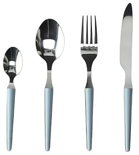 Tognana Zen, Servizo 24 Posate, Acciaio, Celeste