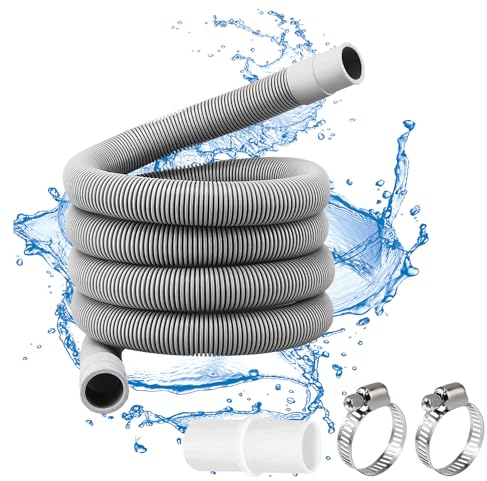 Ablaufschlauch Waschmaschine Set,3M×20mm Ablaufschlauch,Waschmaschinen Abwasserschlauch,Ablaufschlauch Geschirrspüler Verlängerung Set,Universal waschmaschinenschlauch Spülmaschinenschlauch