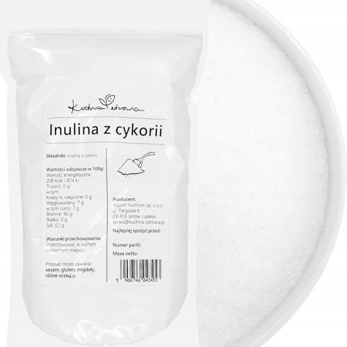 Inulina di Cicoria Naturale 1 kg | Ricca di Fibre Prebiotiche | Supporto alla Digestione e al Peso | Senza Zuccheri Aggiunti | KUCHNIA ZDROWIA