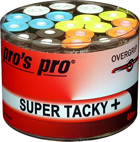 Generisch Pro's Pro 60 STK. Super Tacky Plus Overgrip - für Tennis, Badminton, Padel, Squash (Mix)