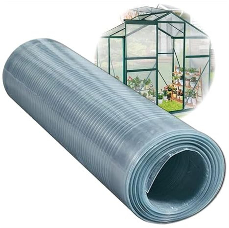 UHEKC Feuille Polycarbonate 0.8mm, Panneaux de Toit Transparents, Marquise Porte D'entree Résistant Aux UV, pour Abris de Voiture Extérieurs, Serre(0.7x1m/2.3x3.28ft)