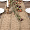 Dremisland Braun Makramee Tischläufer 30x275cm Jute Natur Tischläufer Bauernhaus Boho Vintage Häkelspitze Mesh Tischdecke Table Runner Tischdeko für Hochzeits Garten Party Küche Esstisch