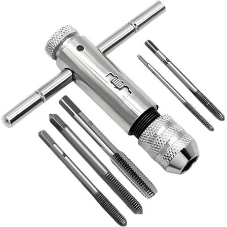 SIGANDG Juego de Machos Roscar Juego de Llaves de Macho Screw Tap Set HSS M3 M4 M5 M6 M8 Macho de Roscar Métrico