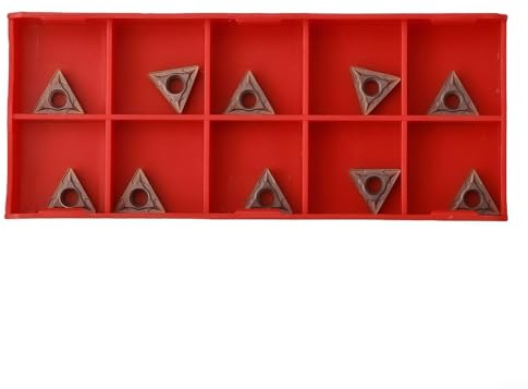 Zilimontt TCMT110204 TCMT21.51 Inserti di tornitura in carburo da 11 mm per tornio CNC Inserti indicizzabili per lavorazione in acciaio inossidabile con elevata resistenza alla presa, forte usura
