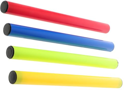 WOONEKY Testimone Protegge la Mano del Corridore Set di 4 in Plastico Leggero Colore Casuale per Gare di Corsa a Staffetta su Pista e Uso Sportivo