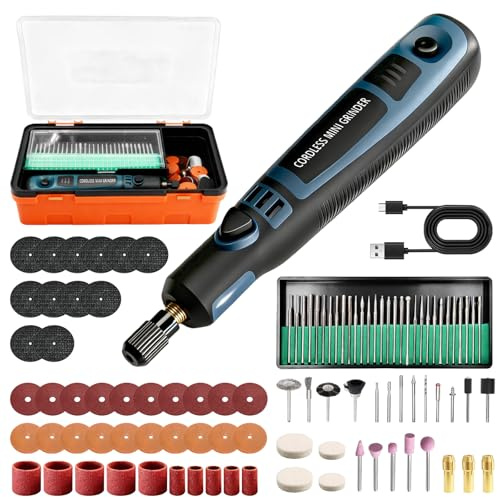 Lápiz de grabado eléctrico con 96 puntas, inalámbrico USB recargable, lápiz de grabado portátil, kit de herramientas de grabado, lápiz de grabado DIY, grabador giratorio para joyas, madera, cristal