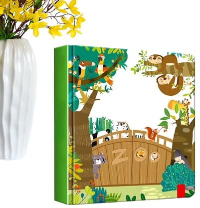 Livre d'images interactif 3D pour enfants - Couverture rigide avec illustrations d'animaux vives - Livre de lecture pédagogique pour filles à partir de 3 ans - Idéal pour la maternelle, les voyages et
