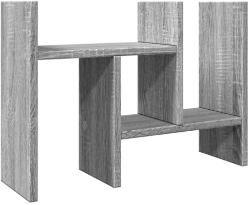 Skrivbordsorganisatör grå Sonoma 34,5 x 15,5 x 35,5 trämaterial kontorsmaterial förvaring organisation förvaring organisationssystem stående samlare dokumentmapp