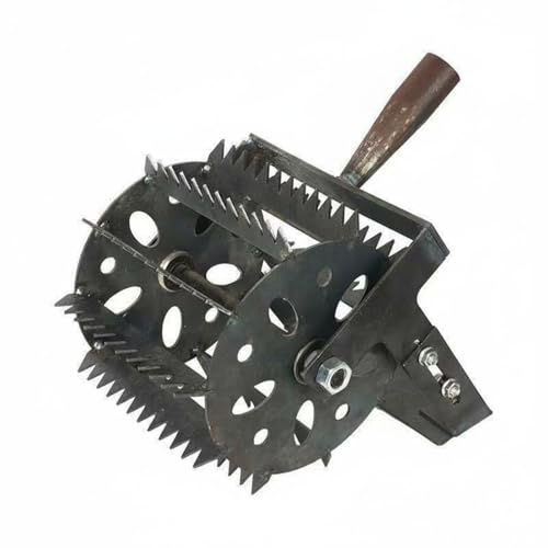 Yunmeryker Roller Weeder Coltivatore Manuale Zappa da Giardino Attrezzo a Ruota in Acciaio Rimozione Erbacce con saving Adatto per Giardinaggio Mantenimento Letti di Fiori Cura Orto Uso su Sentieri