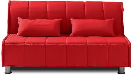 EVERGREENWEB 3-sits bäddsoffa med dubbelmadrass 160 x 190 ortopedisk, återförslutningsbar prunett med avtagbart och tvättbart foder, matchande par SUPERSOFT kuddar i färg EVENING