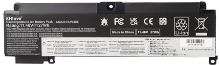 KHlove 01AV406 Laptop Akku für Lenovo ThinkPad T460S T470S Serie, Ersatz für 01AV405 01AV407 01AV408 01AV462 00HW025 00HW024 00HW038 L16M3P73 SB10J79003 SB10K97605 SB10J79002 SB10J79004 SB10F46462