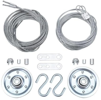 Folpus Garagentor Und Riemenscheiben Set, Verlängerung, Torsionsdraht, Garagenzubehör