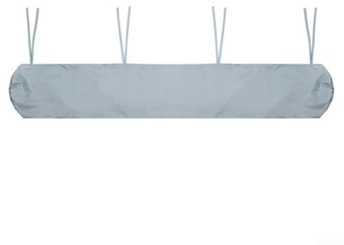 Protector de toldo de patio al aire libre con tela impermeable y cordones de amarre para proteger de los elementos climáticos y la suciedad en el jardín, terraza o balcón (3,5 m)