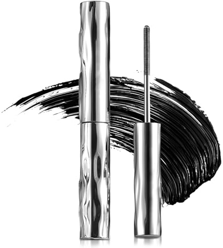 Metal Mascara, 2025 Neu 3D Curling Eyelash Iron, Tubing Mascara Iron Eye Mas-cara mit Metallbürste Volumengebende Wimperntusche Wasserfest Schwarz Schnell Trocknend und Wischfest (1PC)