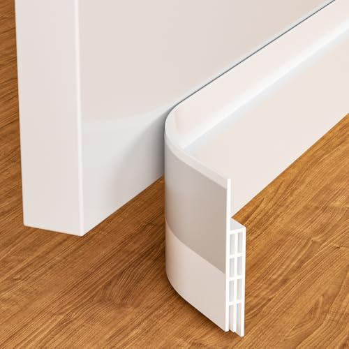 Homshsjhkis Burlete Puerta Entrada, 2m Burlete Autoadhesivo, Aislante Puerta, Burlete Bajo Puerta, Insonorización, Protección Contra Frío y Sellado para Puertas Exterior e Interior, Impermeable