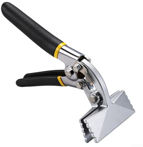 Pince pliante de 80 mm, outil d'étanchéité à bord droit courbé pour le pliage de la tôle et les applications de pressage des bords de construction (poignée incurvée)