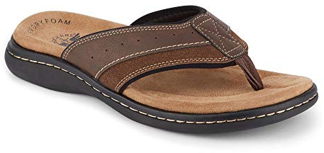 DOCKERS Mens Laguna Beach Flip Flop Sandals, Briar, 10M