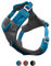 Kurgo Journey Air Hundegeschirr, Mit gepolstertem Brustteil und Rückgriff, Optimal für aktive Hunde, Größe XL, Blau