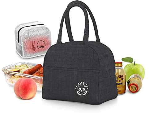 JEEZAO Bolsa Termica Porta Alimentos 6L,Bolsa Nevera Refrigeradora,Llevar Almuerzo para Playa,Oficina,Trabajo,Viaje,Escuela