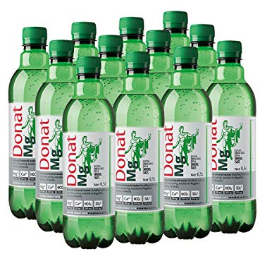 Natural Magnesium Water - 500mg Magnesium in 500ml ''Donat Mg'' Bulk Pack 12x0,5L - The Ultimate Natural Energy Boost