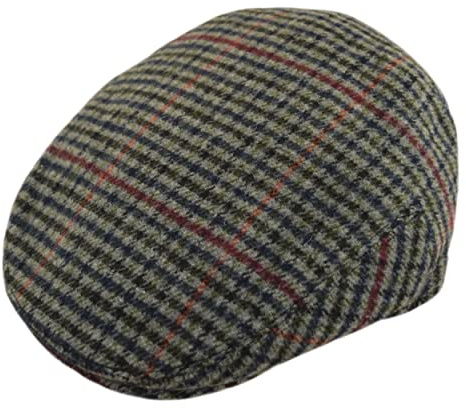 Faith & Sarah Kids Berretto piatto per ragazzi o ragazze Tweed, a spina di pesce o Tartan Peak Cappelli per neonati e bambini 2-12 anni, Tweed grigio., 4-8 Anni