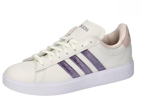 Adidas Shoes - Low Grand Court 2.0, Off White/Shadow Violet/Wonder Quartz, ID4524, 6-