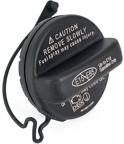 Click&Fit Petrol Tank Cap replacement for 2004-2015 Toyota Camry Corolla Yaris RAV4 C-HR Prius Aygo Fuel filler cap with tether and gasket replaces 77300-06040, 77300-52040, E10