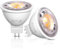 TobeBright Bombilla LED GU5.3 MR16 12V, Bombilla LED Foco MR16 6W Equivalente a Halogeno 50W 3000K Blanco Cálida 38 °Ángulo de Haz para Luz de Techo, Iluminación de Paisaje, No Regulable, 2 Piezas